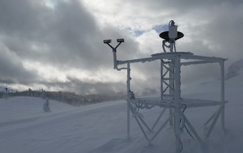 disdrometer is covered in ice